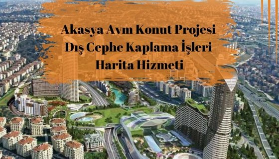 kasya Avm ve Konut Projesinde Dış Cephe Kaplama işlerine ait Cephe Röleve, Aplikasyon işleri tarafımızca Harita Hizmeti